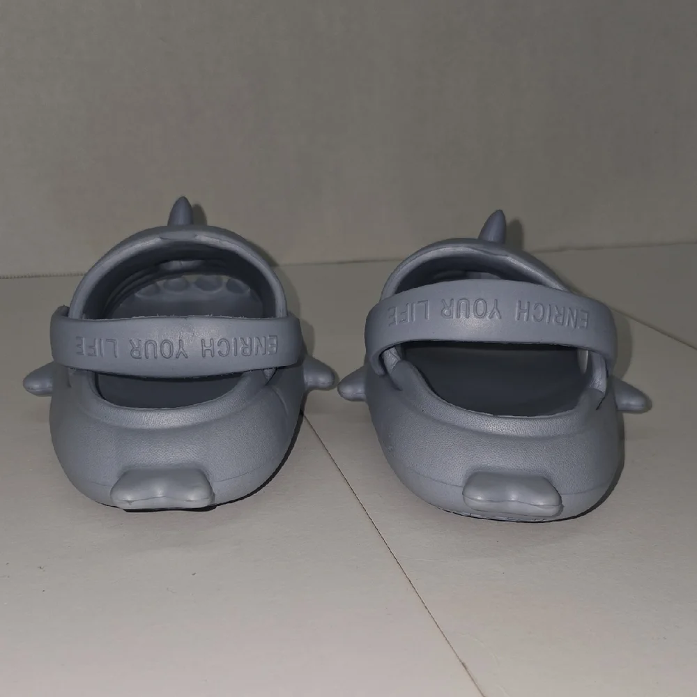 Kids Shark Design Shoes - Gray